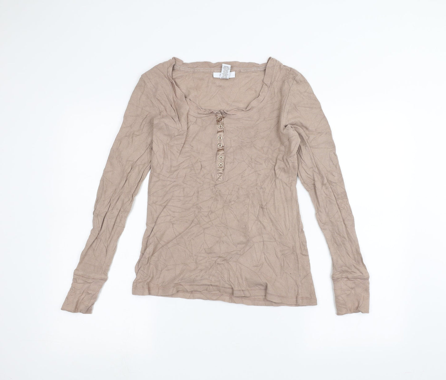 Alfani Womens Brown   Basic T-Shirt Size L