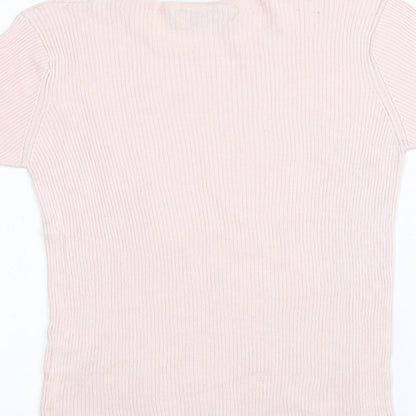 Holmewood Womens Pink   Basic T-Shirt Size M