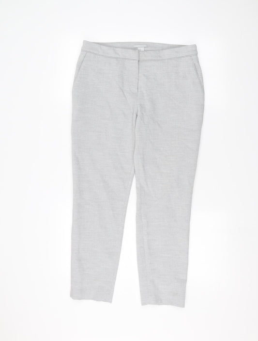 H&M Womens Grey   Trousers  Size 10 L24 in