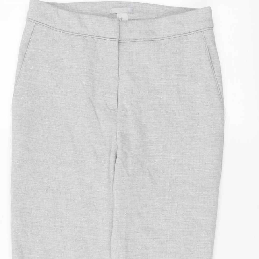 H&M Womens Grey   Trousers  Size 10 L24 in