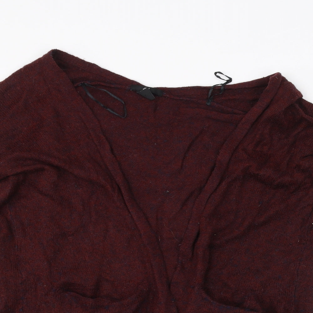 H&M Womens Red   Cardigan Jumper Size XS