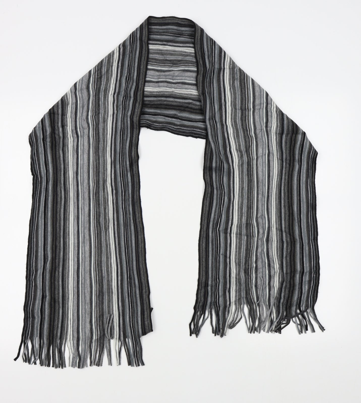Preworn Unisex Grey Animal Print   Scarf