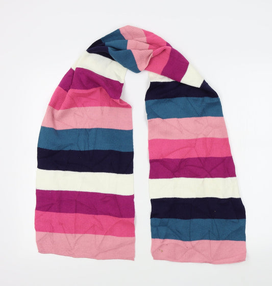 Preworn Womens Pink Striped   Scarf