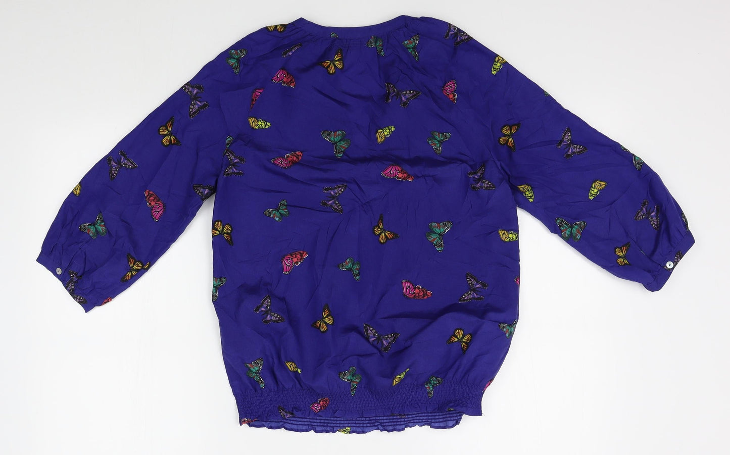 Monsoon Womens Blue   Basic Button-Up Size S