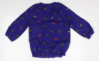 Monsoon Womens Blue   Basic Button-Up Size S