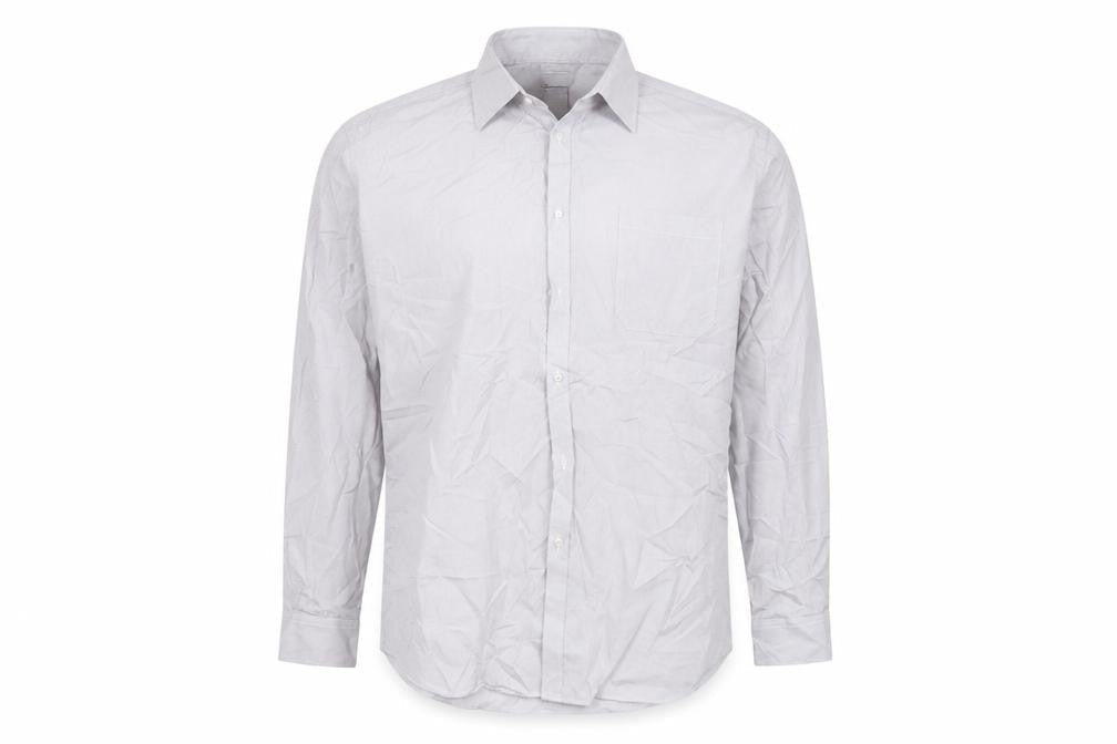 Taylor & Wright Mens Grey Striped   Button-Up Size 17  - 17 1/2