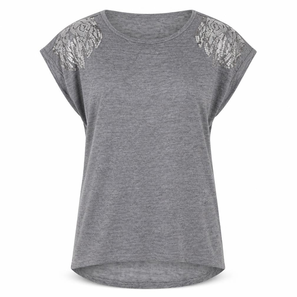 Apricot Womens Grey   Basic T-Shirt Size 14