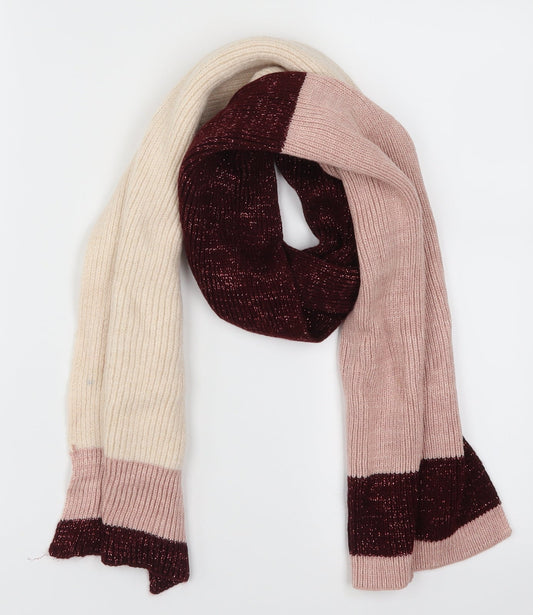 Preworn Womens Pink    Scarf   - Colour Block