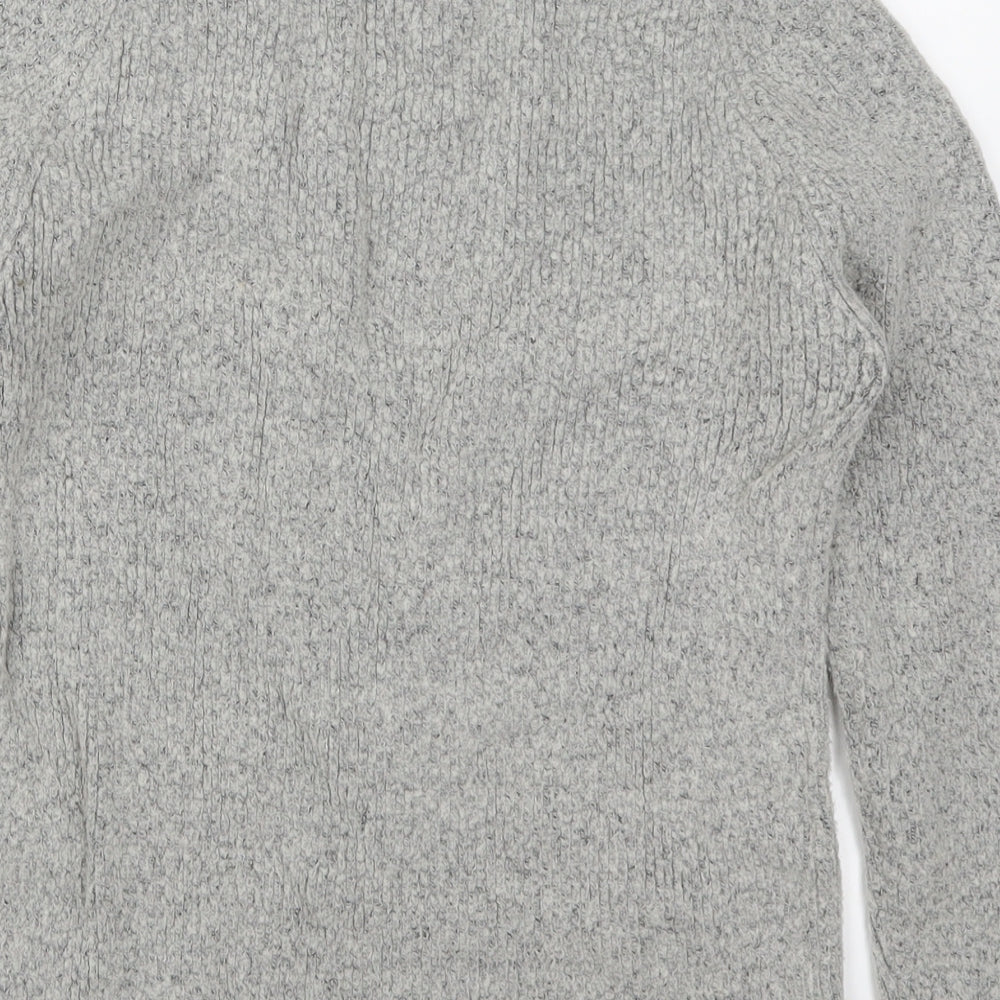 THINK POSITIVE Womens Grey  Knit Pullover Jumper Size M