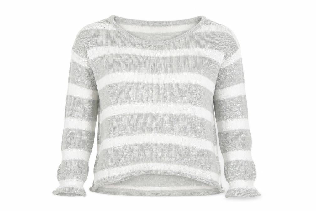 Atmosphere Womens Grey Striped  Pullover Jumper Size 12