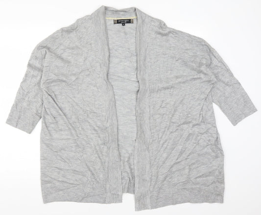 Principles Womens Grey   Cardigan Jumper Size 16