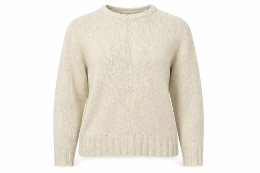 EWM Womens Beige  Knit Pullover Jumper Size 14