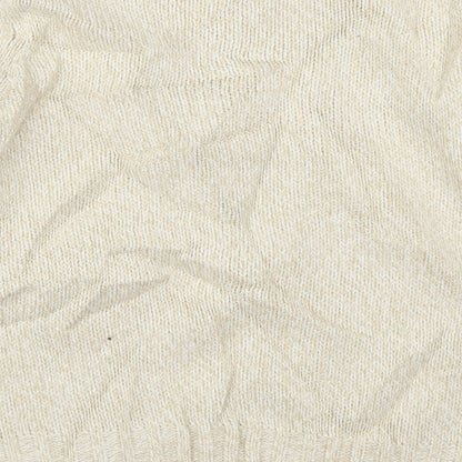 EWM Womens Beige  Knit Pullover Jumper Size 14
