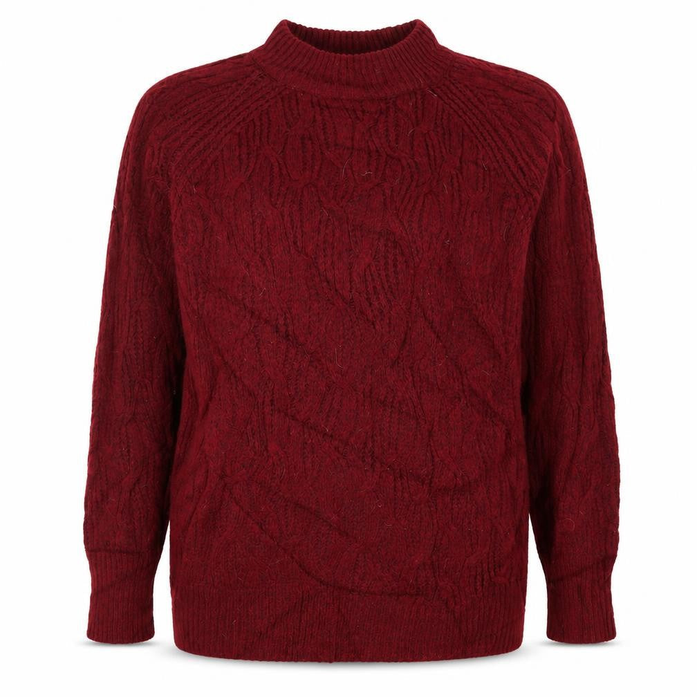 Papaya Womens Red  Knit Pullover Jumper Size M