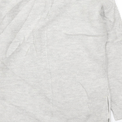 Peacocks Womens Grey  Knit Pullover Jumper Size S