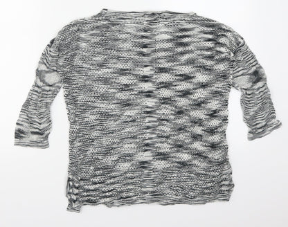 Mango Womens Grey  Knit Pullover Jumper Size S