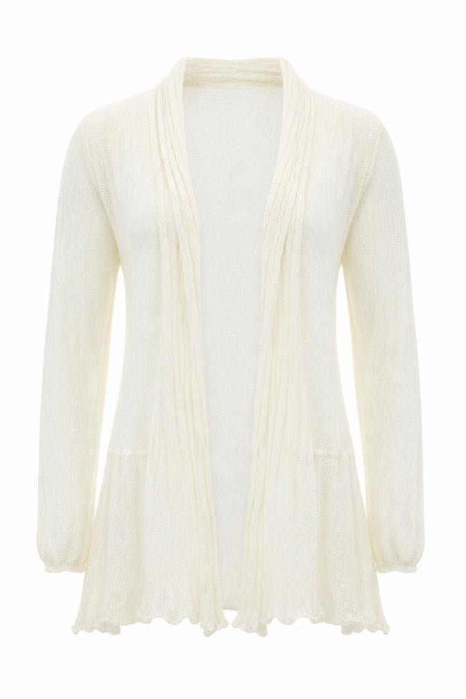 Roman Womens Ivory  Knit Cardigan Jumper Size 10