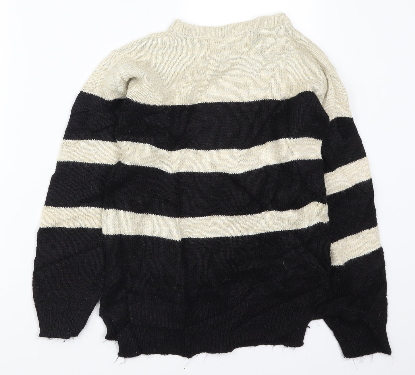 Atmosphere Womens Beige Striped Knit Pullover Jumper Size 6