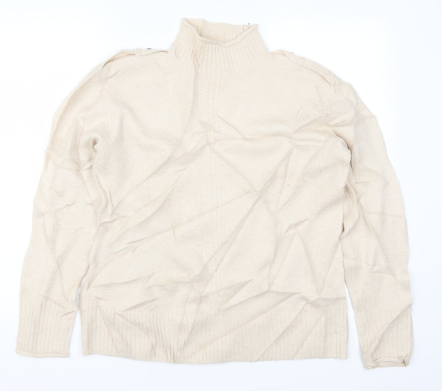 Warehouose Womens Beige   Pullover Jumper Size 10