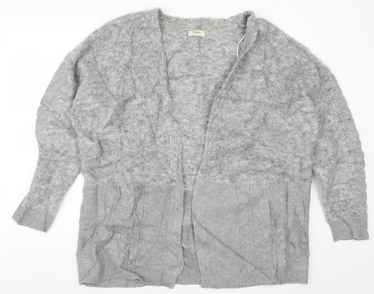 Papaya Womens Grey  Knit Cardigan Jumper Size XL