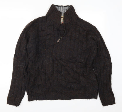Marks & Spencer Girls Brown  Knit Pullover Jumper Size M