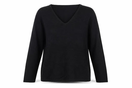 Matalan Womens Black  Knit Pullover Jumper Size 16