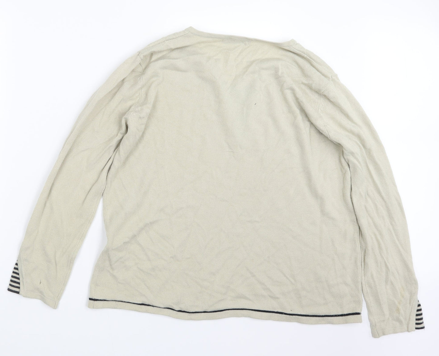 Special Collection Womens Beige  Knit Pullover Jumper Size 18