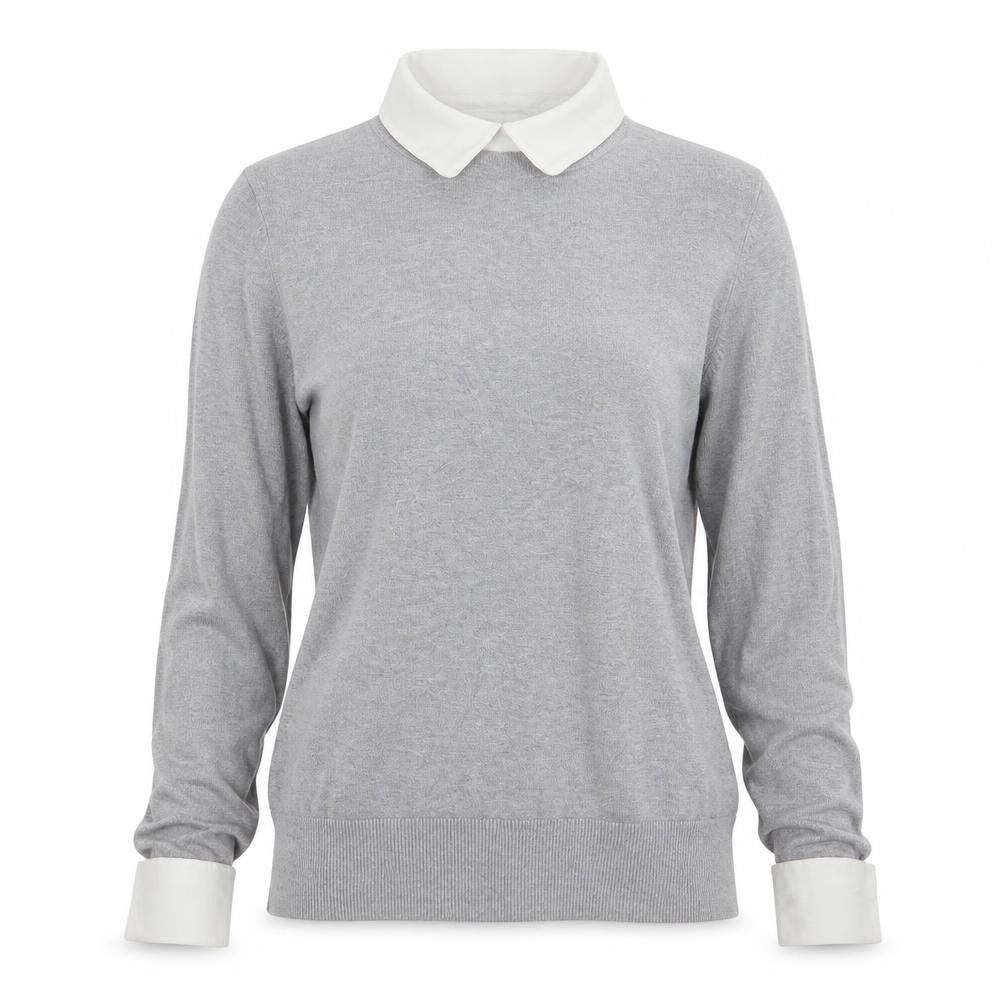 Dorothy Perkins Womens Grey  Knit Pullover Jumper Size 8