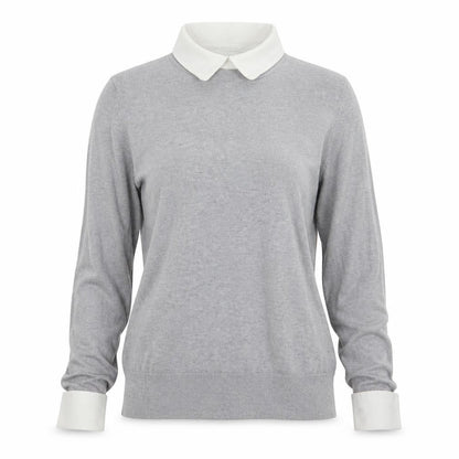 Dorothy Perkins Womens Grey  Knit Pullover Jumper Size 8