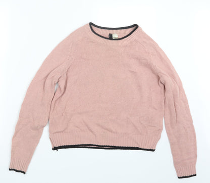 Divided by H&M Womens Pink  Knit Pullover Jumper Size XS
