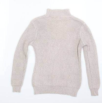 Quiz Womens Pink  Knit Pullover Jumper Size S