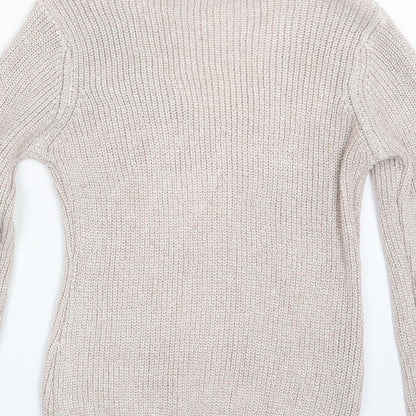 Quiz Womens Pink  Knit Pullover Jumper Size S
