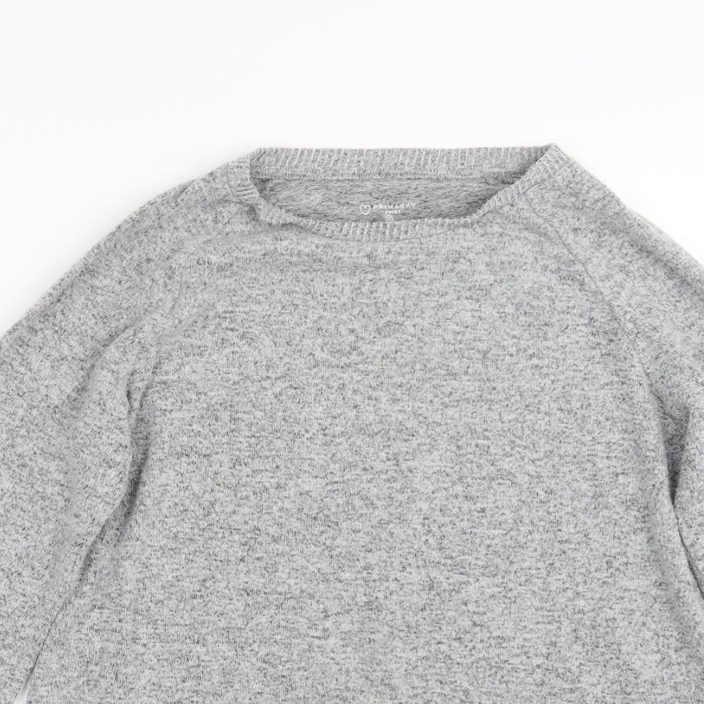 Primark Womens Grey  Knit Pullover Jumper Size 6