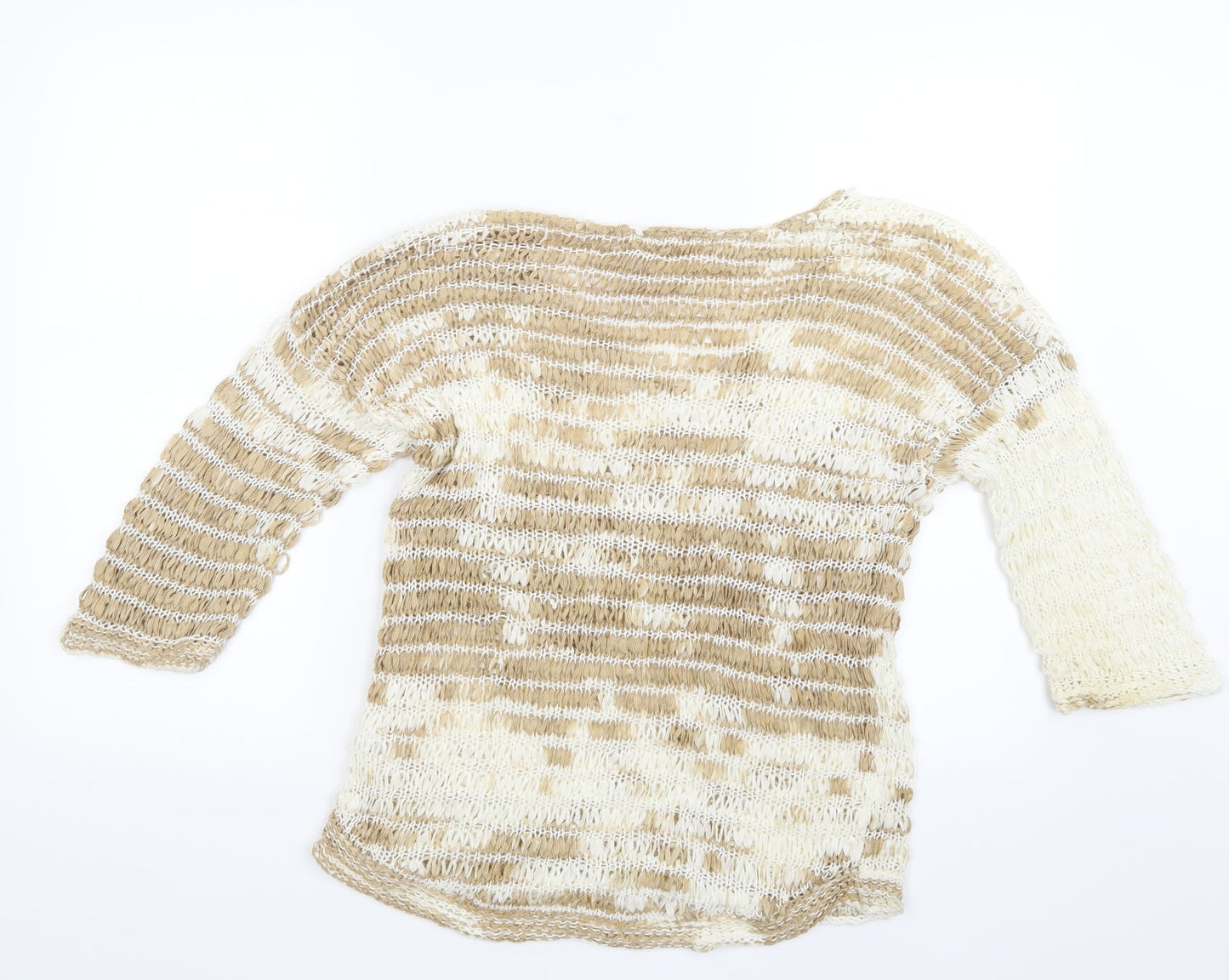 NEXT Womens Beige  Knit Pullover Jumper Size M