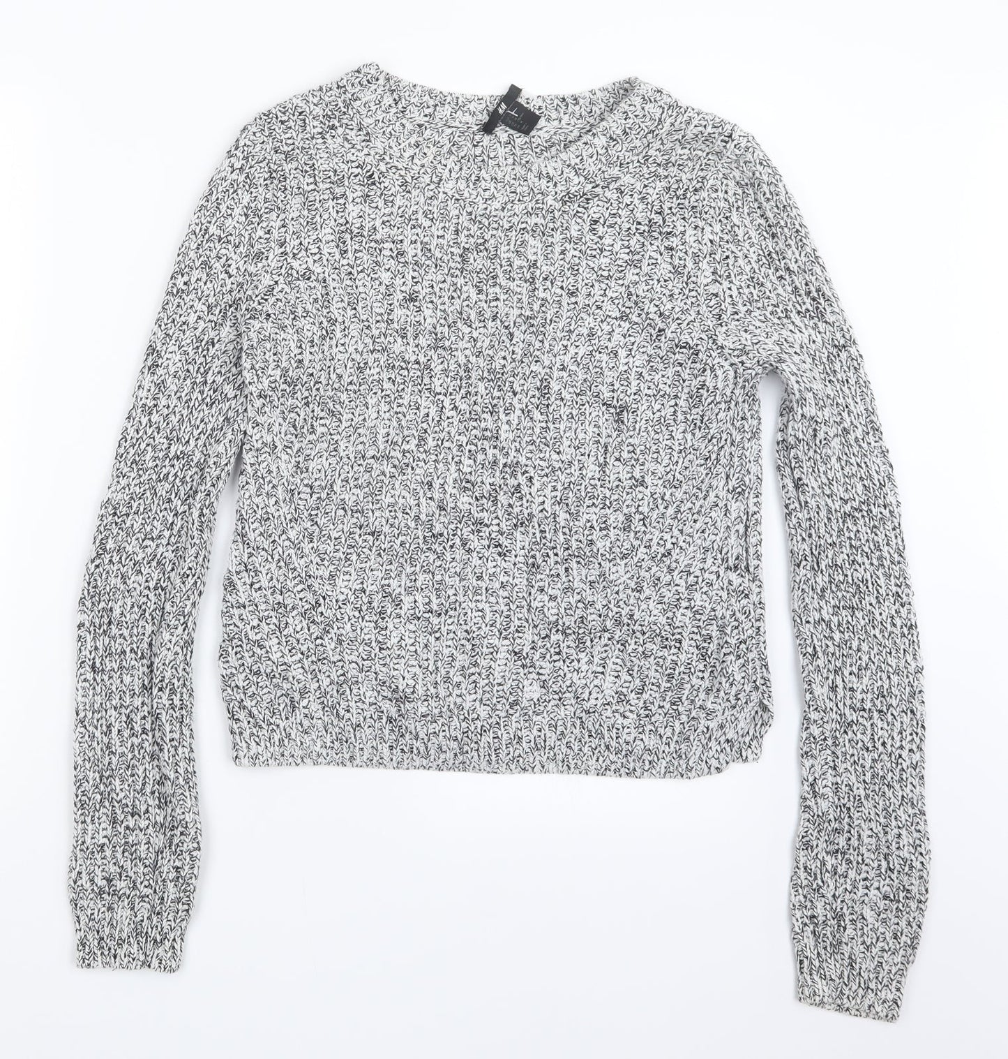 H&M Womens Black  Knit Pullover Jumper Size M