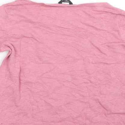 M&Co Womens Pink  Knit Pullover Jumper Size 12