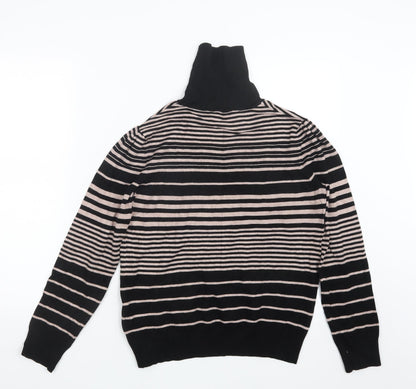 Classics Womens Black Striped  Pullover Jumper Size 14