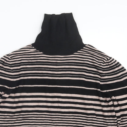 Classics Womens Black Striped  Pullover Jumper Size 14