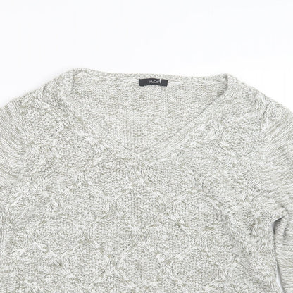M&Co Womens Green  Knit Pullover Jumper Size 16