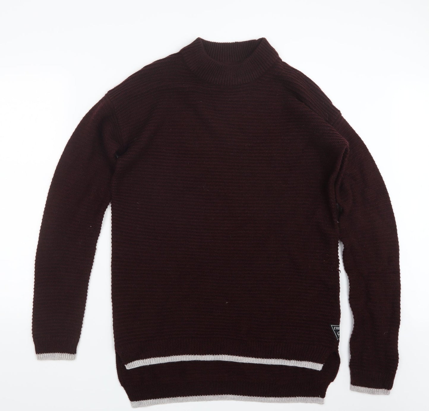 Cyn Cal Mens Purple  Knit Pullover Jumper Size M