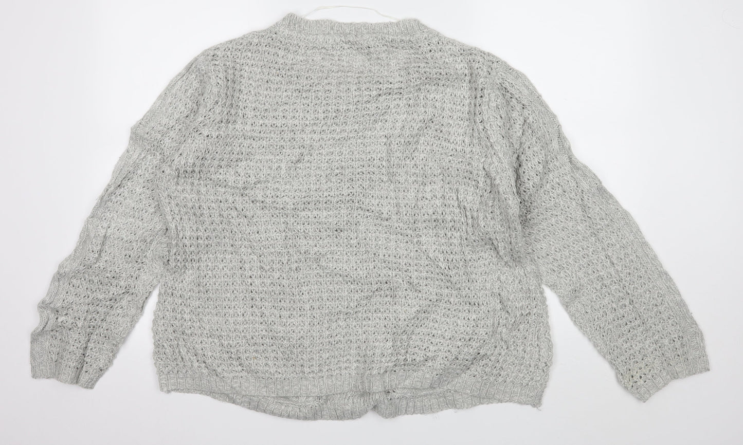 Atmosphere Womens Grey  Knit Pullover Jumper Size 18