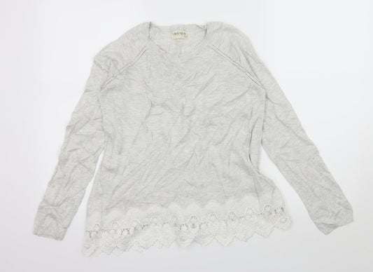 Marks and Spencer Womens Grey  Knit Pullover Jumper Size 10