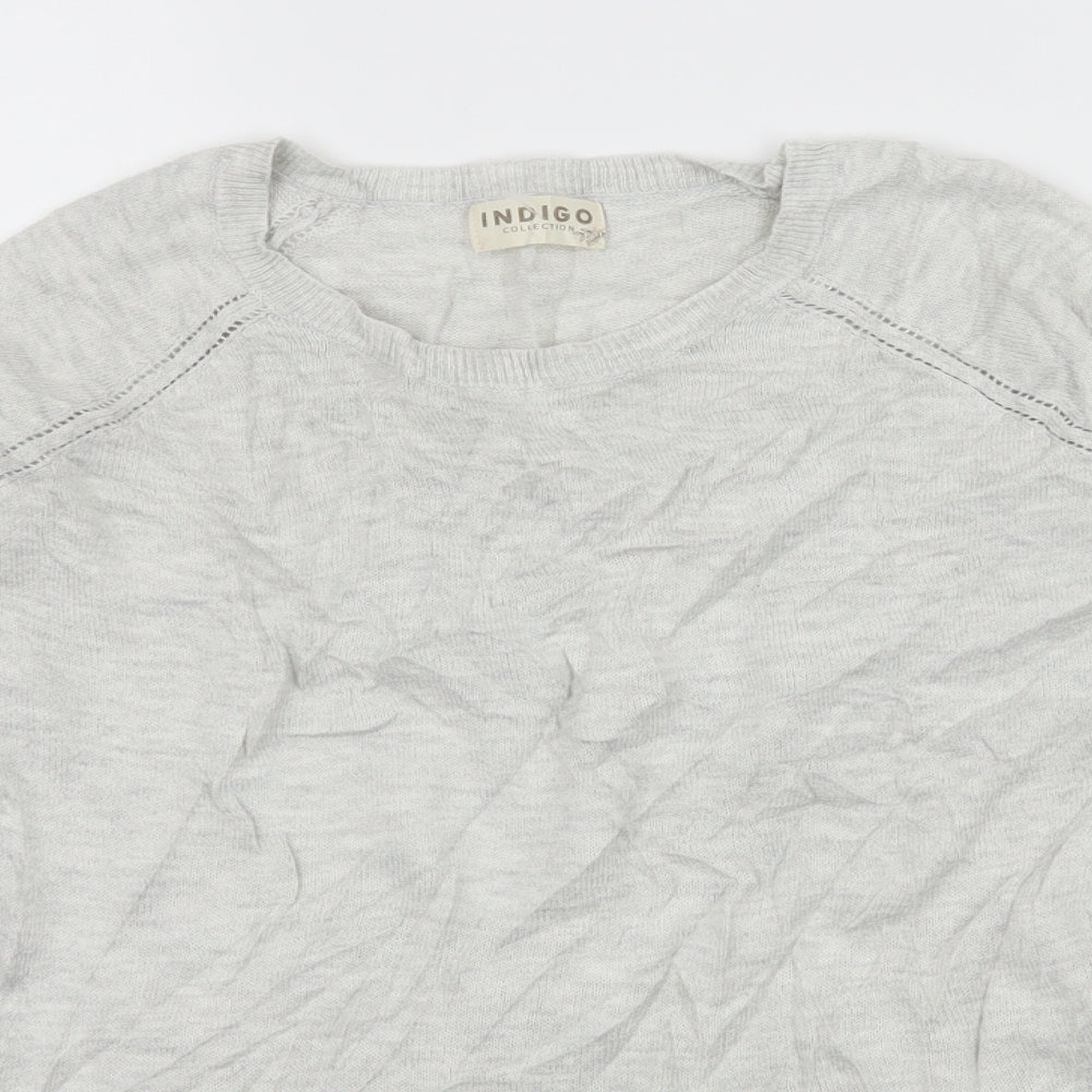 Marks and Spencer Womens Grey  Knit Pullover Jumper Size 10