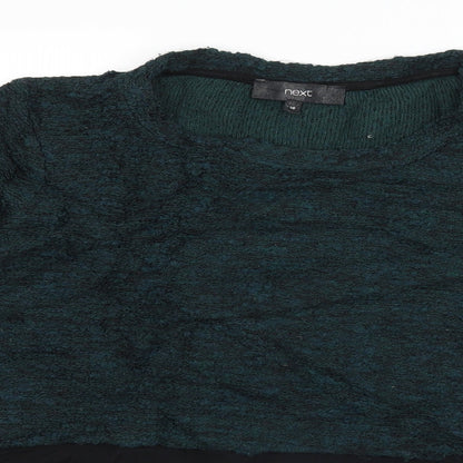 Next Womens Green  Knit Pullover Jumper Size 16