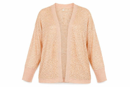 Note Womens Orange  Knit Cardigan Jumper Size 16