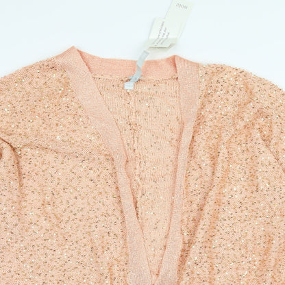 Note Womens Orange  Knit Cardigan Jumper Size 16