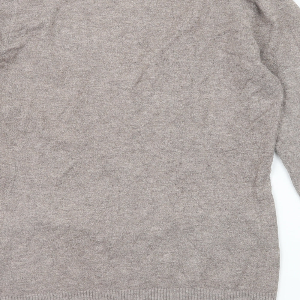 Tiramisu Womens Brown  Knit Cardigan Jumper Size M