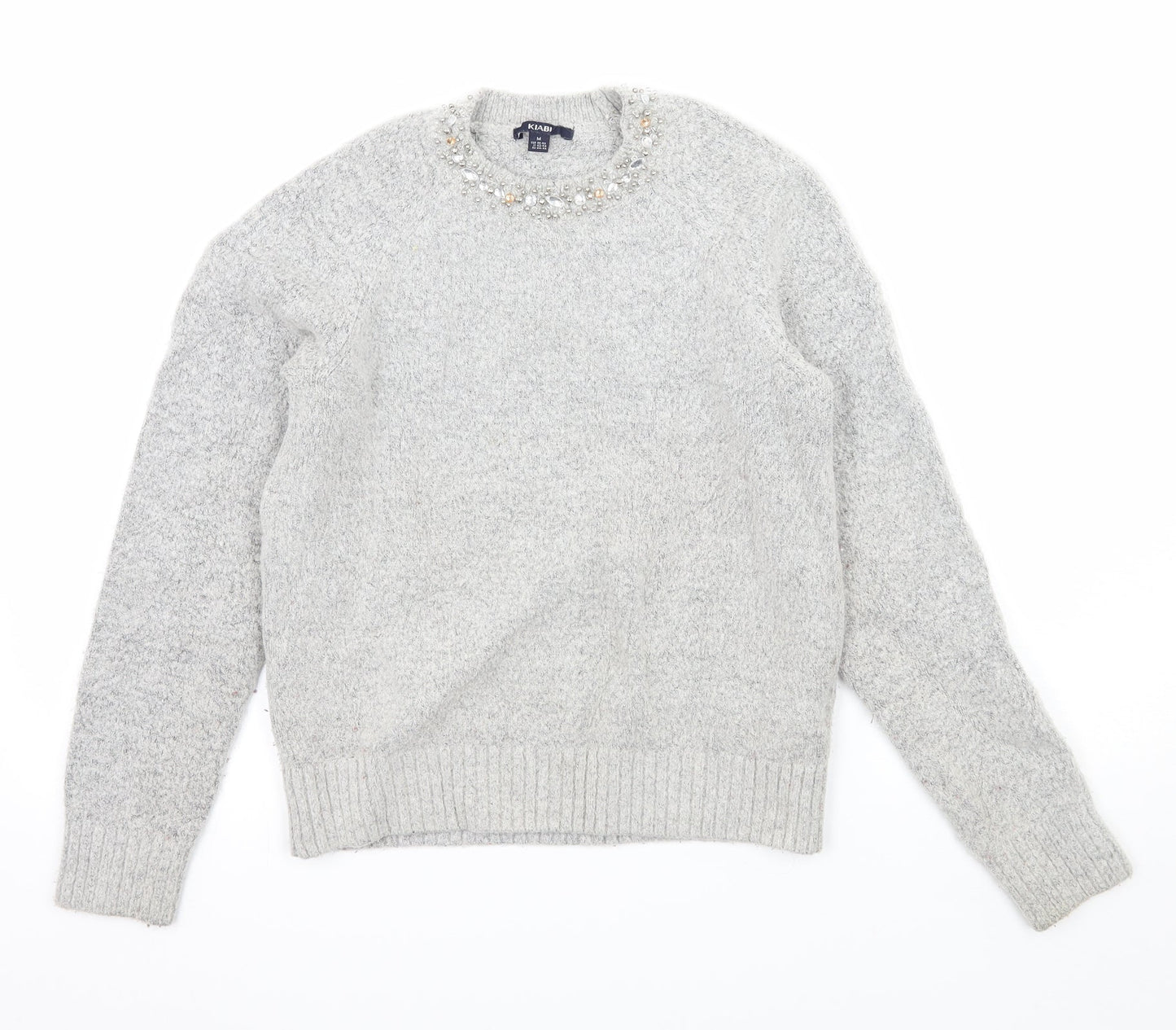 Kiabi Womens Grey  Knit Pullover Jumper Size 10