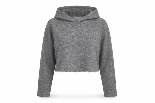 John GALT Womens Grey  Jersey Pullover Hoodie One Size