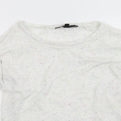 Topshop Womens White   Pullover Jumper Size 4